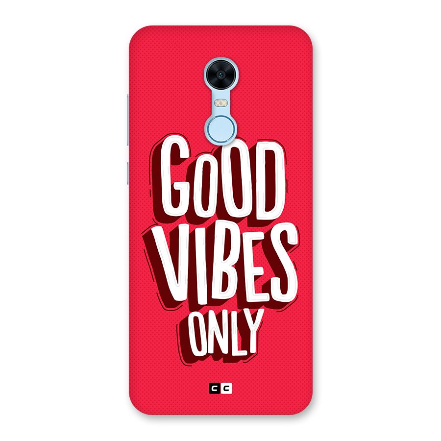 Good Vibes Only Pop Art Back Case for Redmi Note 5