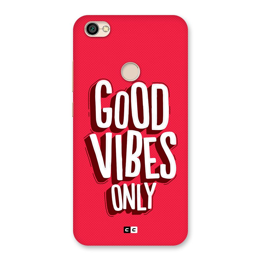 Good Vibes Only Pop Art Back Case for Redmi Y1 2017