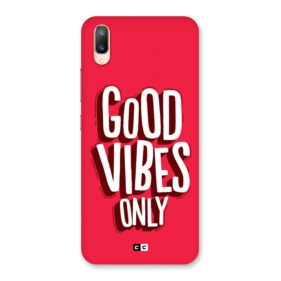 Good Vibes Only Pop Art Back Case for Vivo V11 Pro