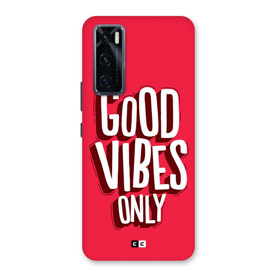 Good Vibes Only Pop Art Back Case for Vivo V20 SE