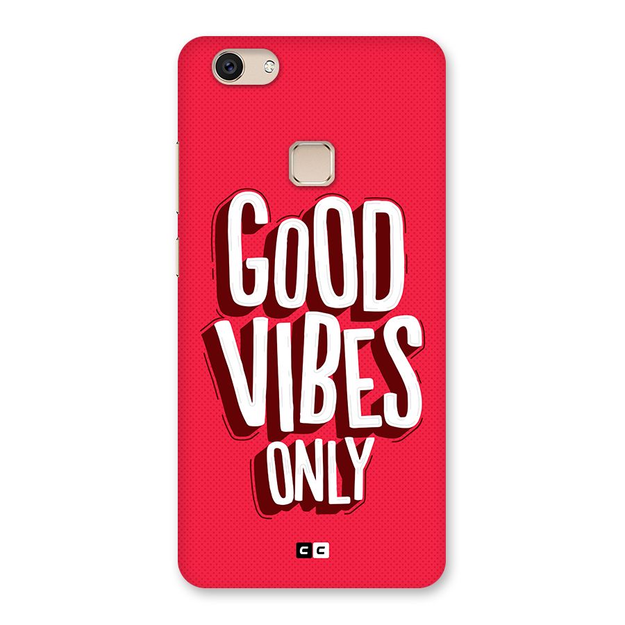 Good Vibes Only Pop Art Back Case for Vivo V7