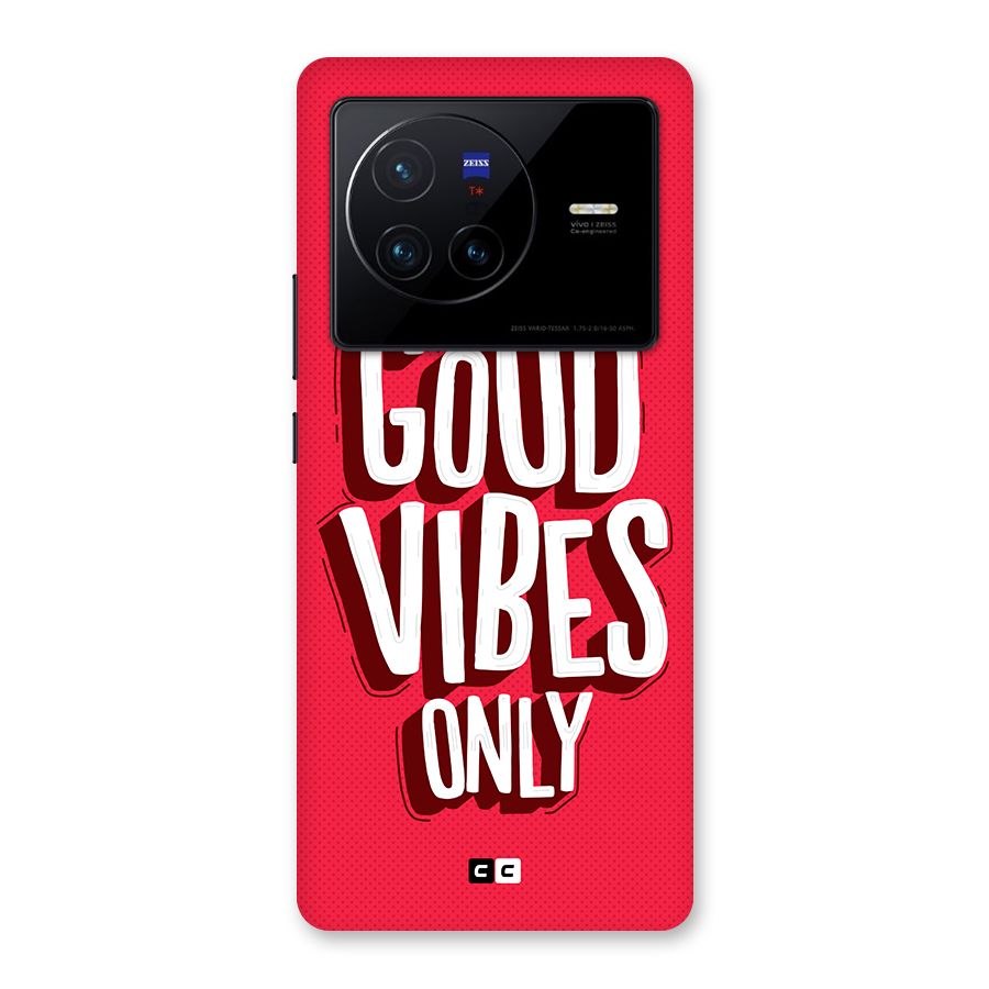 Good Vibes Only Pop Art Back Case for Vivo X80