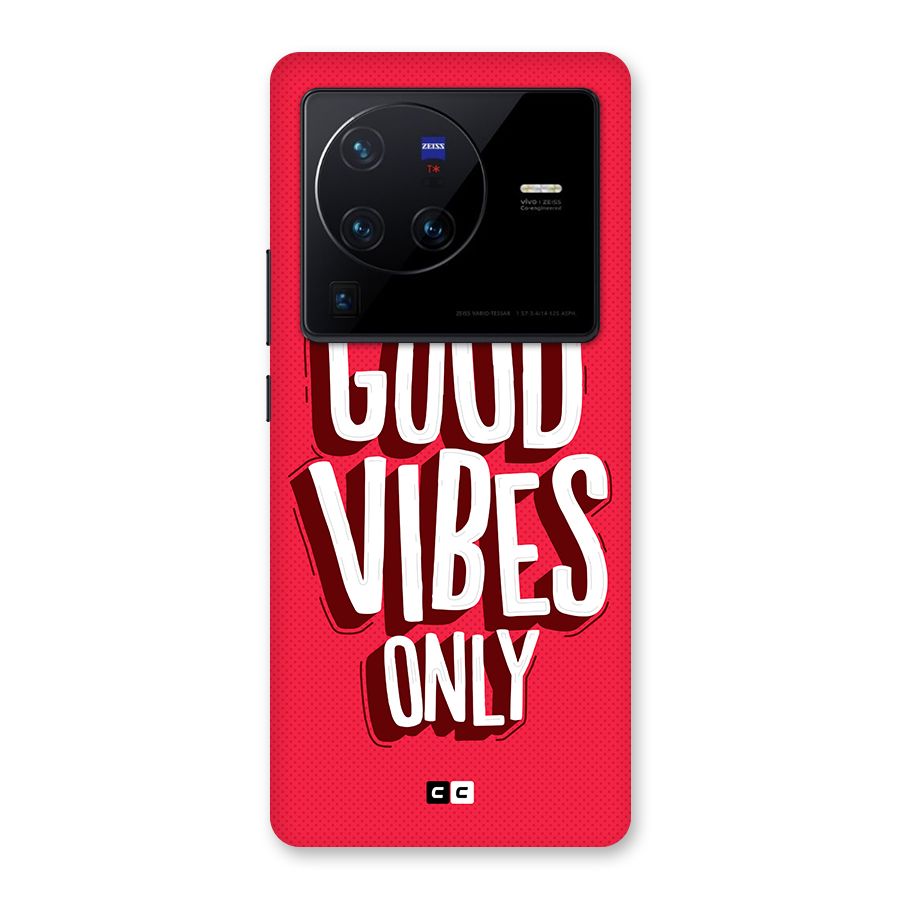 Good Vibes Only Pop Art Back Case for Vivo X80 Pro