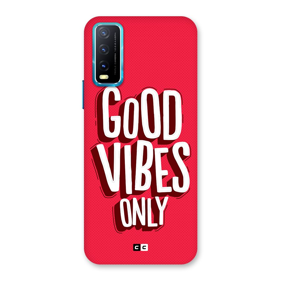 Good Vibes Only Pop Art Back Case for Vivo Y20A