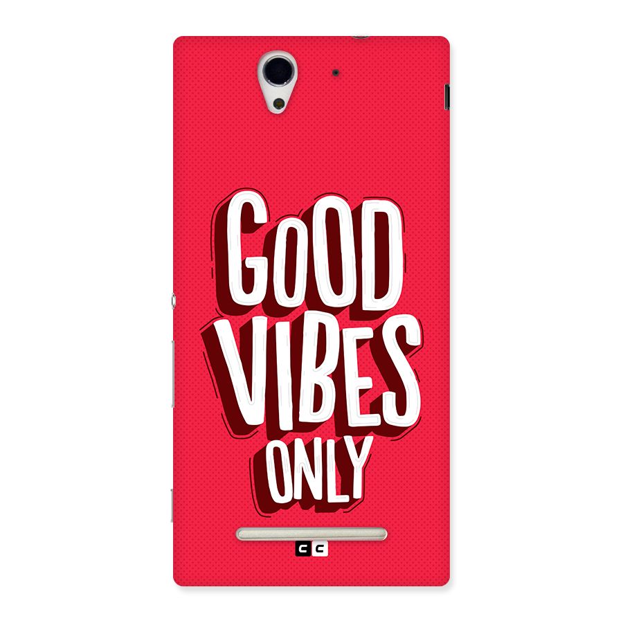 Good Vibes Only Pop Art Back Case for Xperia C3