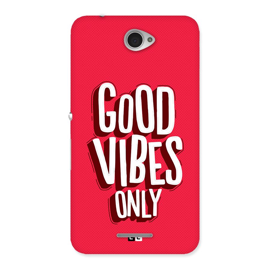 Good Vibes Only Pop Art Back Case for Xperia E4