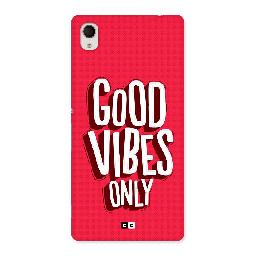 Good Vibes Only Pop Art Back Case for Xperia M4 Aqua