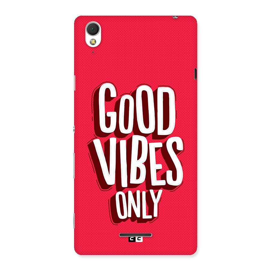 Good Vibes Only Pop Art Back Case for Xperia T3
