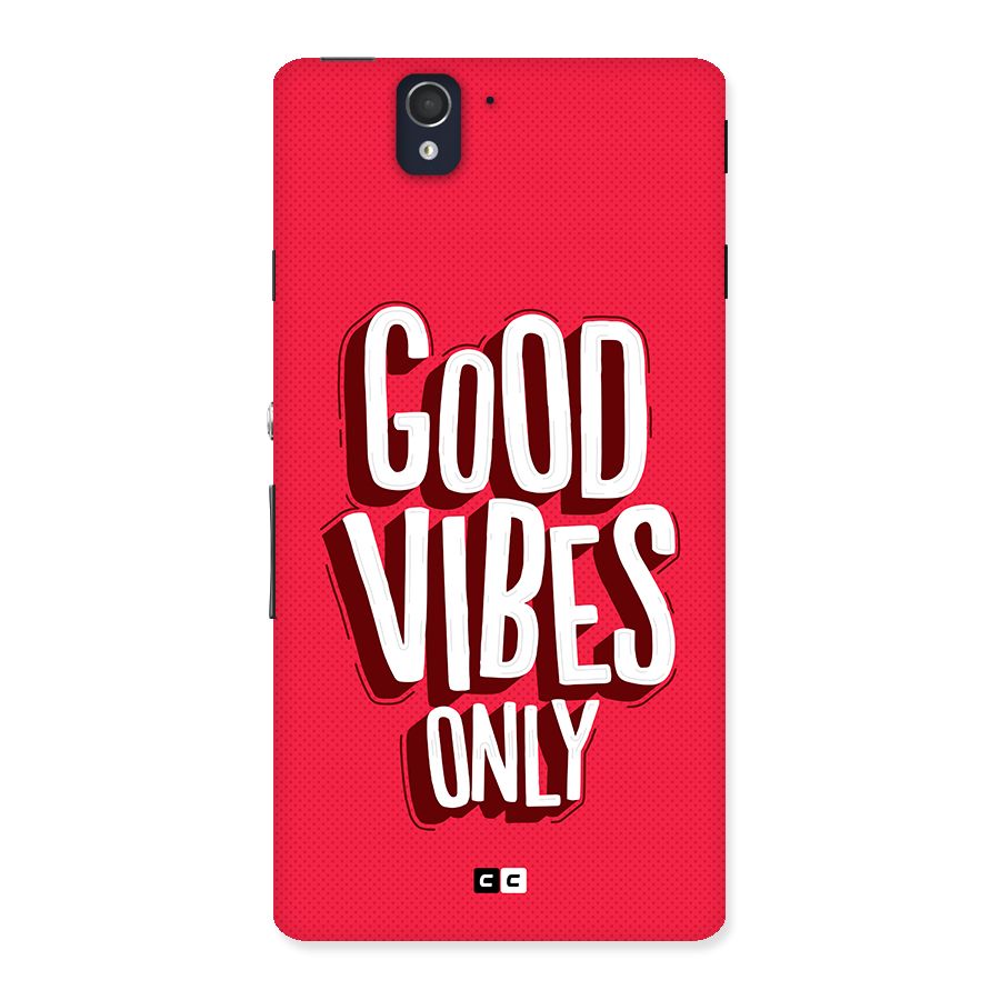 Good Vibes Only Pop Art Back Case for Xperia Z
