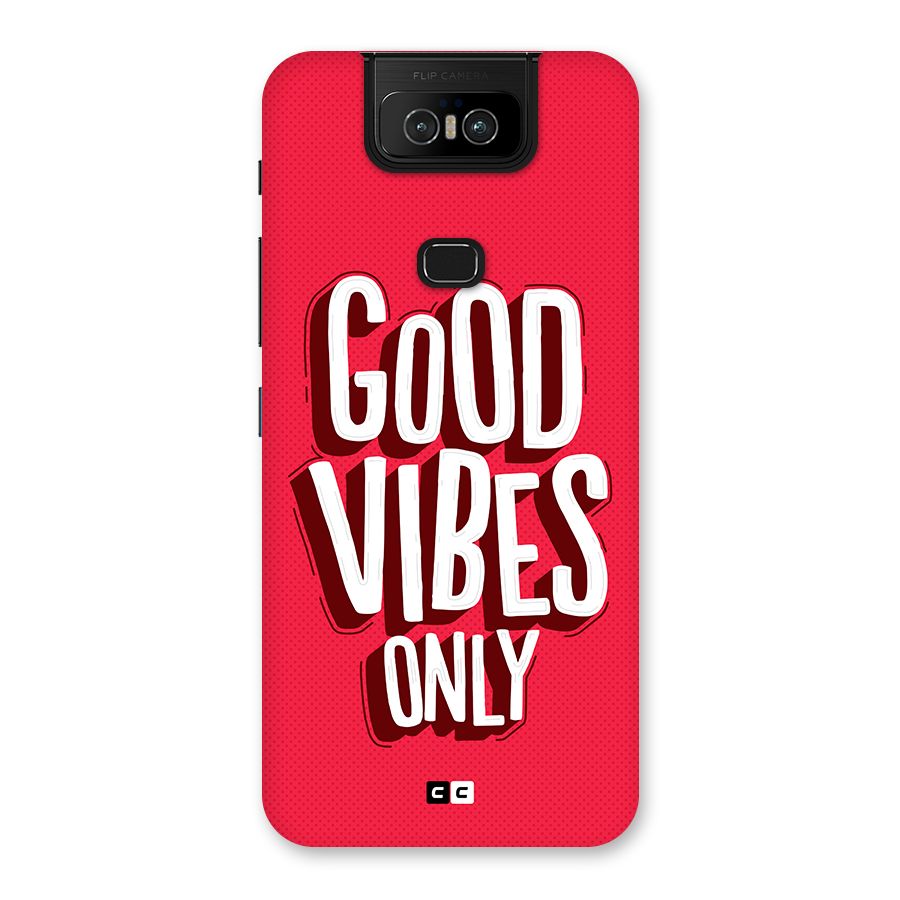 Good Vibes Only Pop Art Back Case for Zenfone 6z
