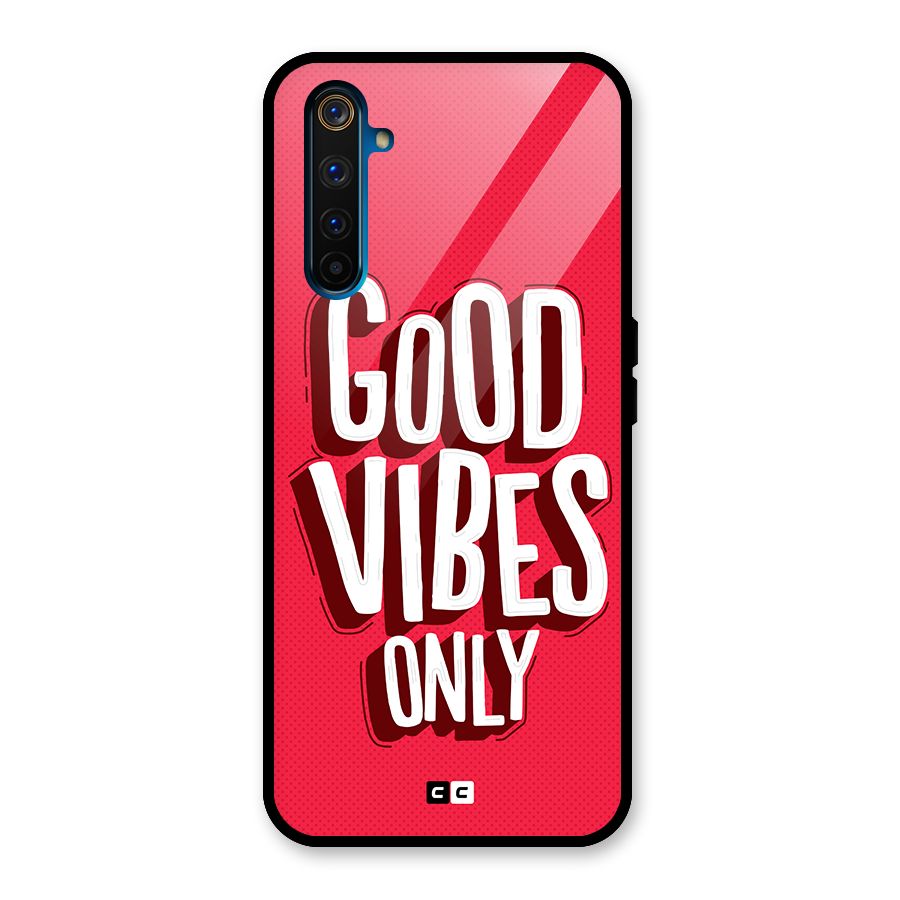 Good Vibes Only Pop Art Glass Back Case for Realme 6 Pro