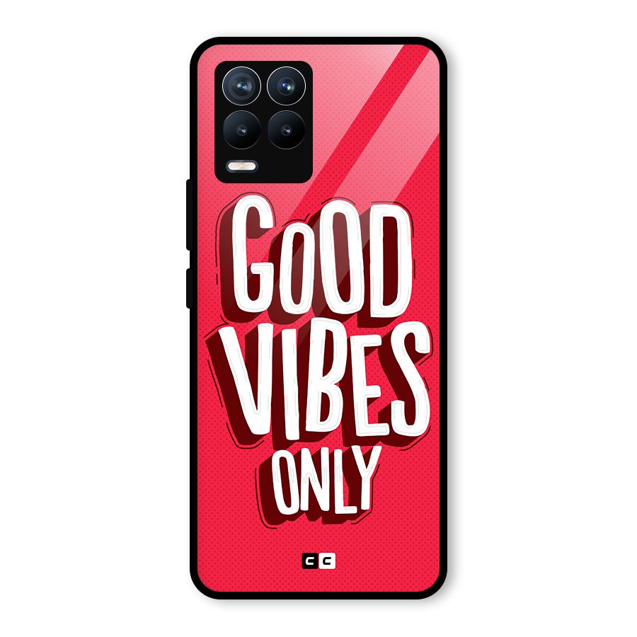 Good Vibes Only Pop Art Glass Back Case for Realme 8