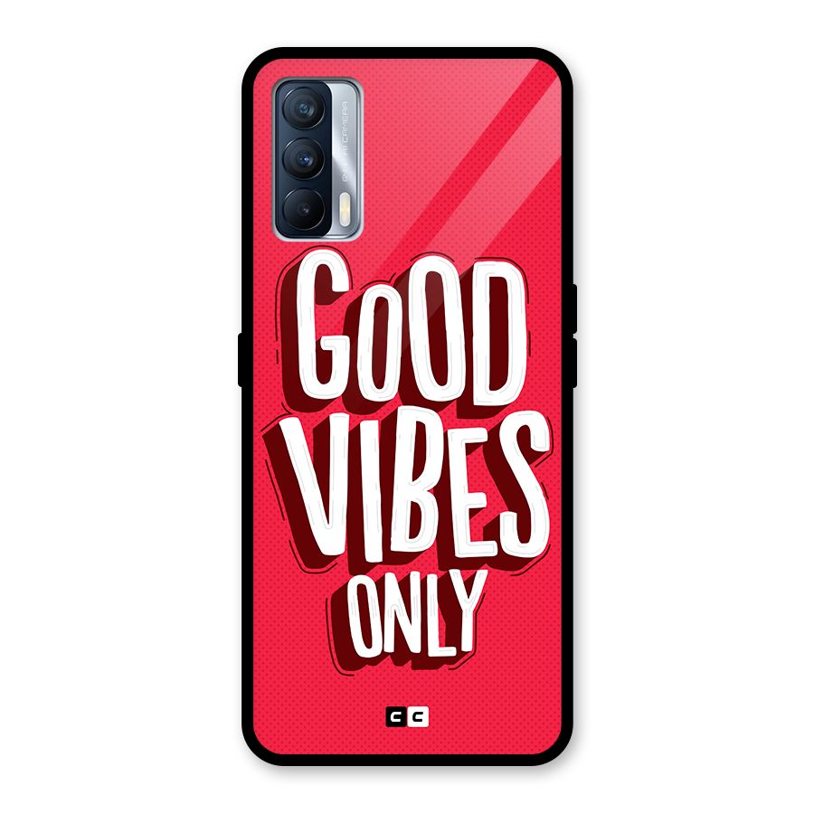 Good Vibes Only Pop Art Glass Back Case for Realme X7