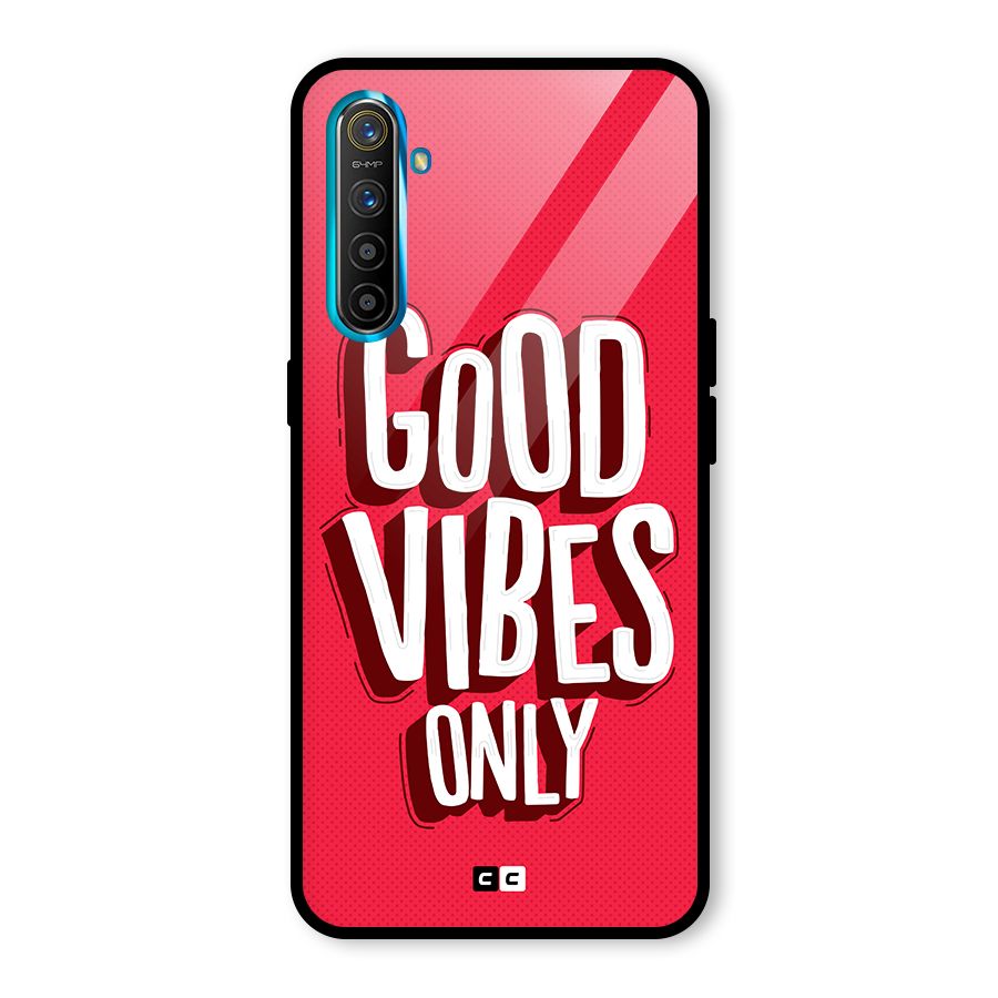 Good Vibes Only Pop Art Glass Back Case for Realme XT