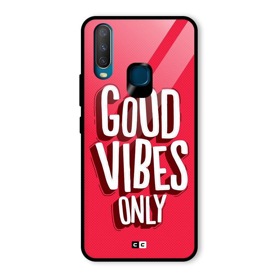 Good Vibes Only Pop Art Glass Back Case for Vivo Y15