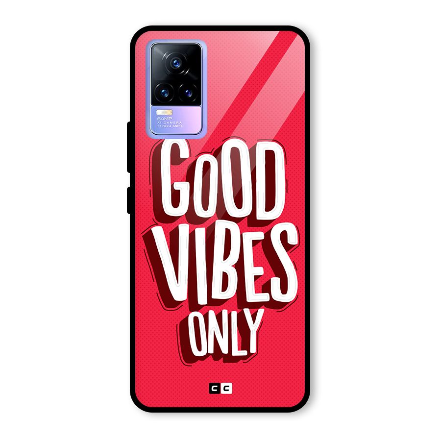 Good Vibes Only Pop Art Glass Back Case for Vivo Y73