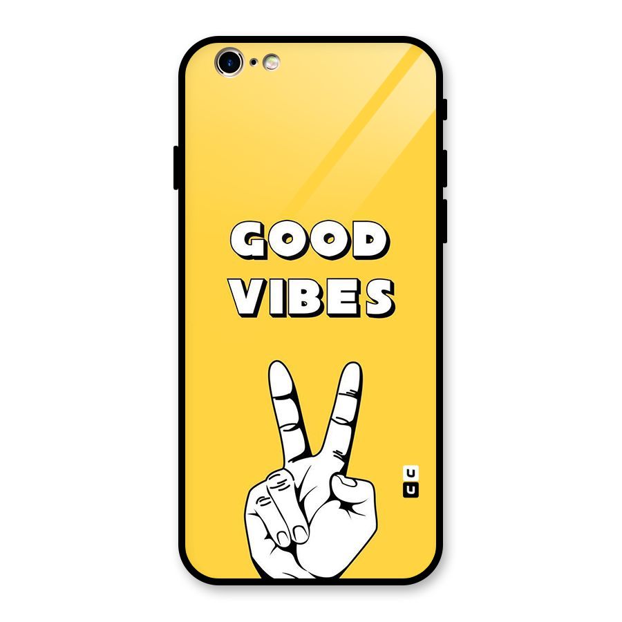 Good Vibes Victory Glass Back Case for iPhone 6 6S