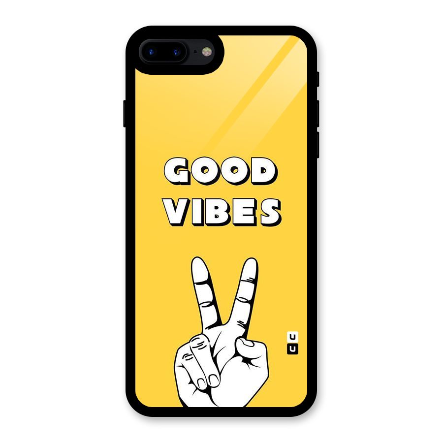 Good Vibes Victory Glass Back Case for iPhone 7 Plus