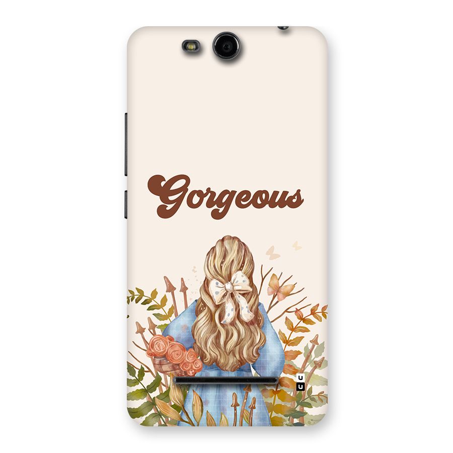 Gorgeous Girl Back Case for Canvas Juice 3 Q392