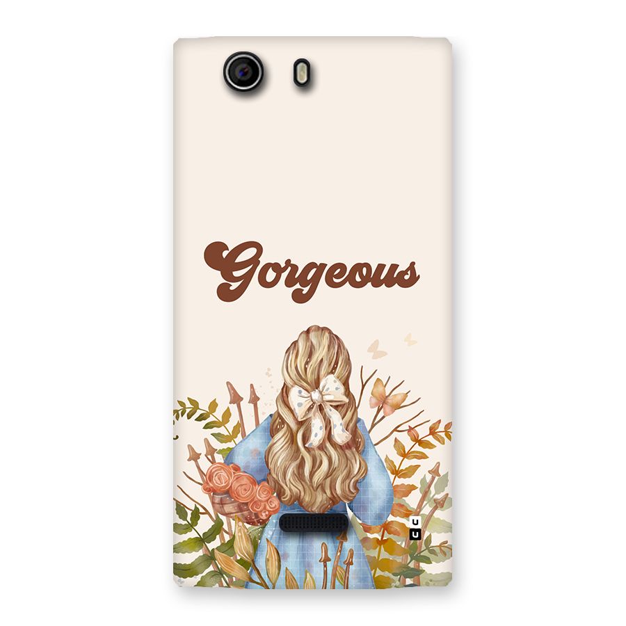 Gorgeous Girl Back Case for Canvas Nitro 2 E311