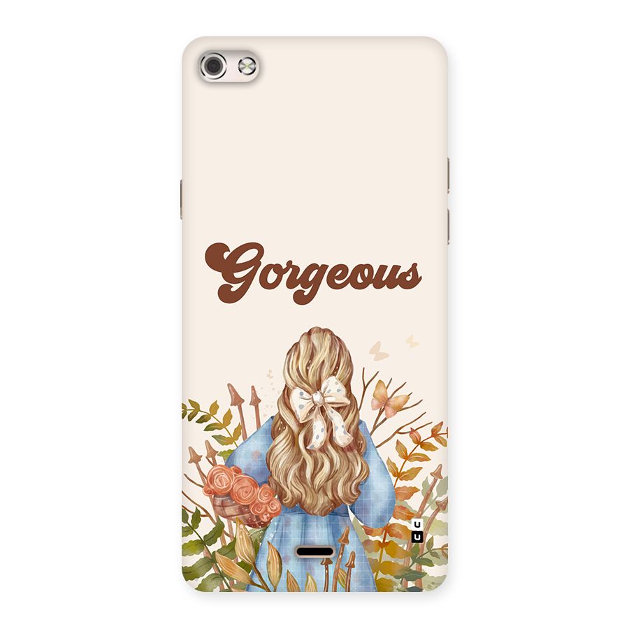 Gorgeous Girl Back Case for Canvas Silver 5