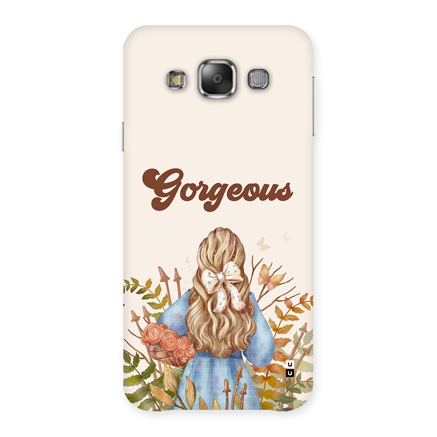 Gorgeous Girl Back Case for Galaxy E7