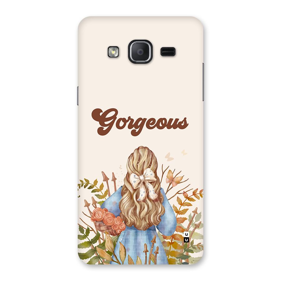 Gorgeous Girl Back Case for Galaxy On7 Pro