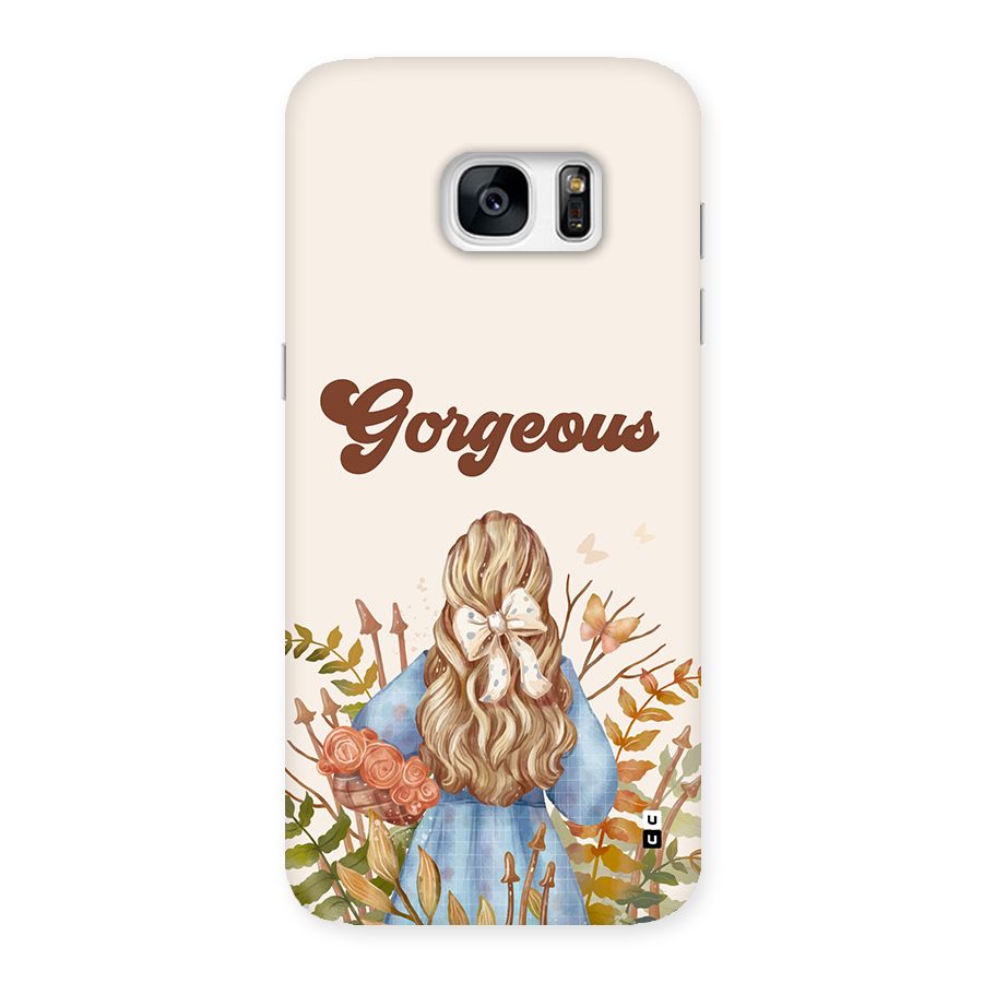 Gorgeous Girl Back Case for Galaxy S7 Edge