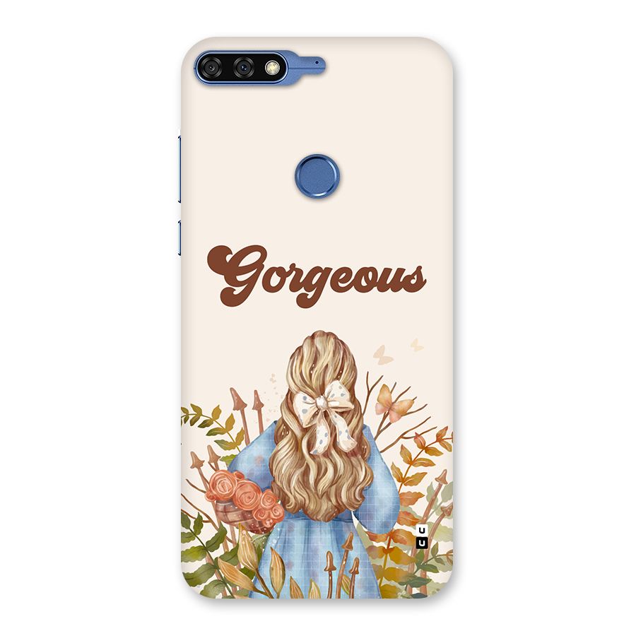 Gorgeous Girl Back Case for Honor 7C