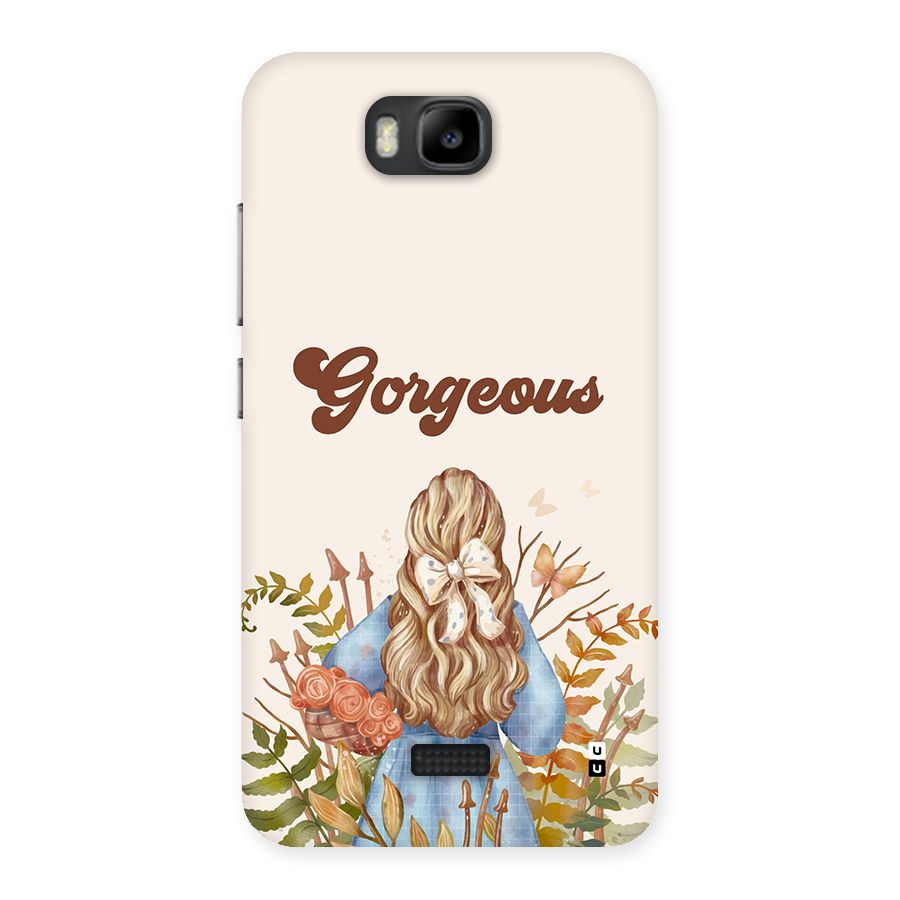 Gorgeous Girl Back Case for Honor Bee