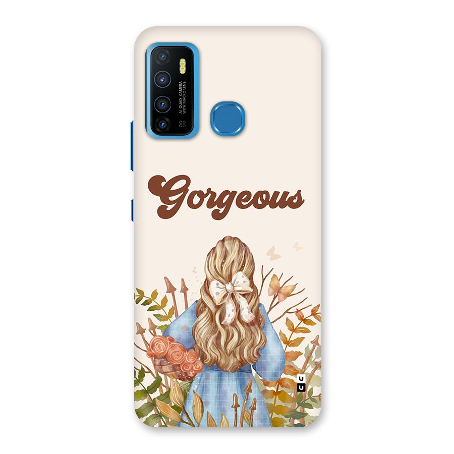 Gorgeous Girl Back Case for Infinix Hot 9