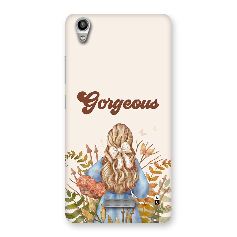 Gorgeous Girl Back Case for Lava Pixel V1