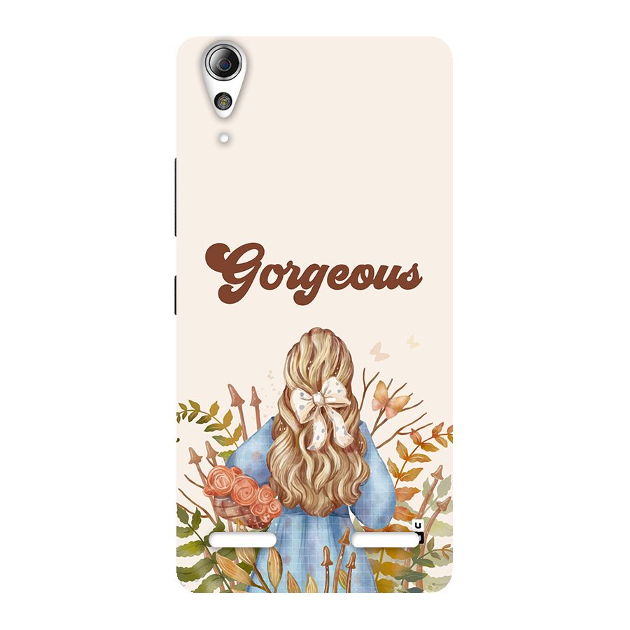 Gorgeous Girl Back Case for Lenovo A6000 Plus