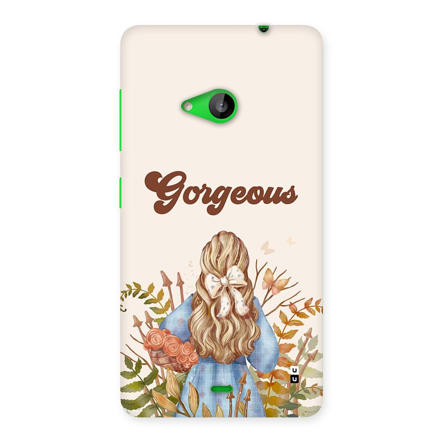 Gorgeous Girl Back Case for Lumia 535