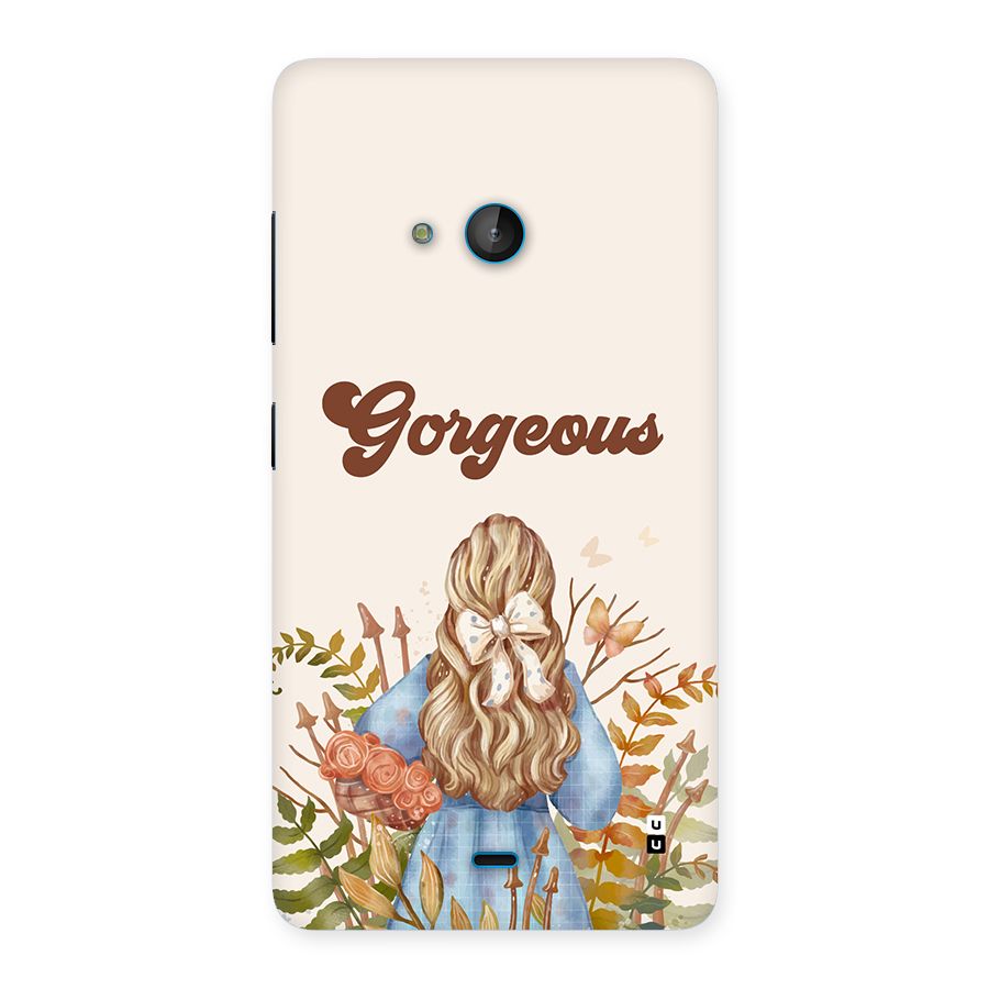 Gorgeous Girl Back Case for Lumia 540