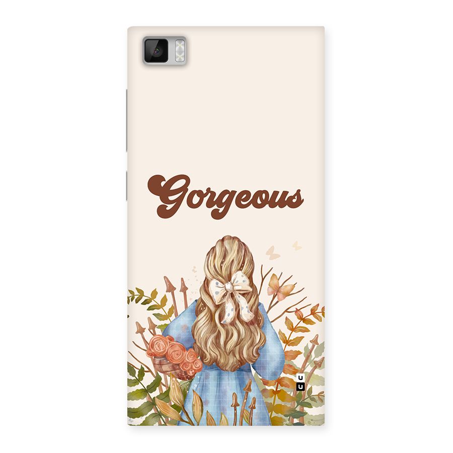 Gorgeous Girl Back Case for Mi3