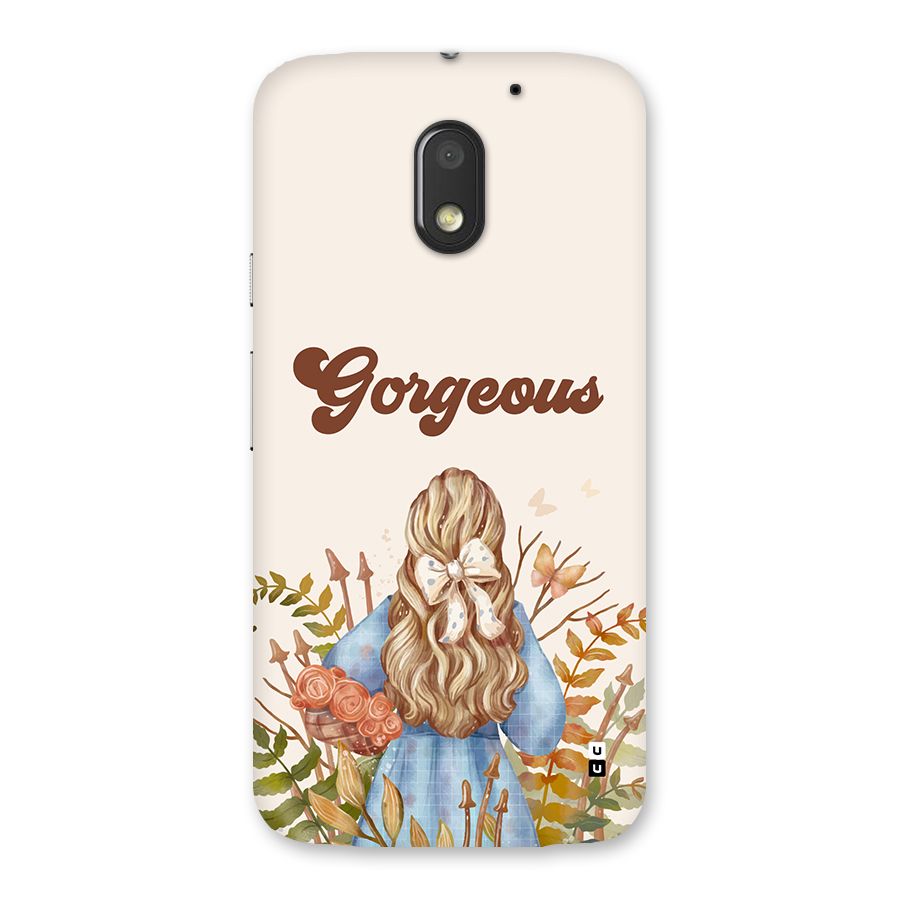 Gorgeous Girl Back Case for Moto E3 Power