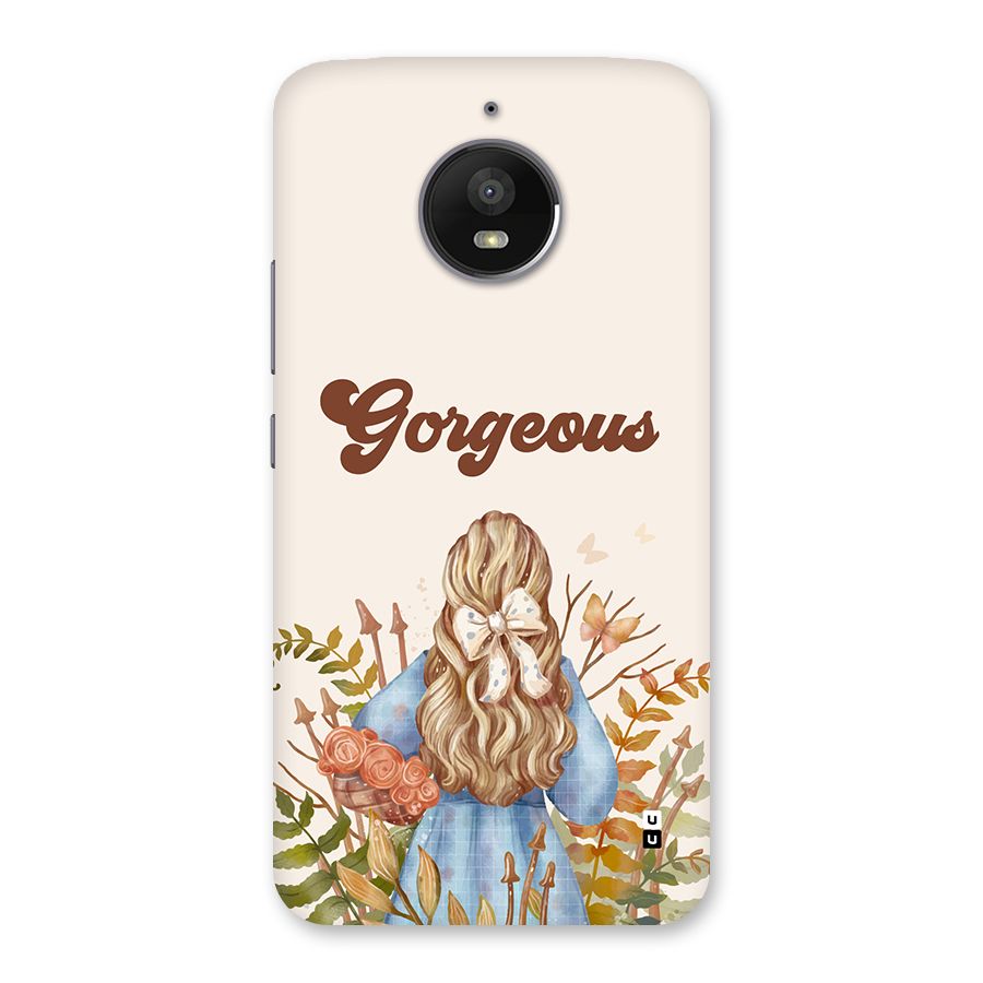 Gorgeous Girl Back Case for Moto E4 Plus