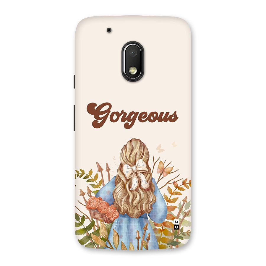 Gorgeous Girl Back Case for Moto G4 Play