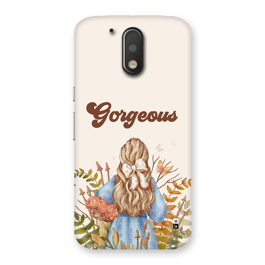 Gorgeous Girl Back Case for Moto G4 Plus