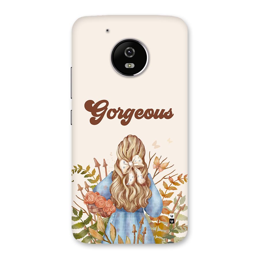 Gorgeous Girl Back Case for Moto G5