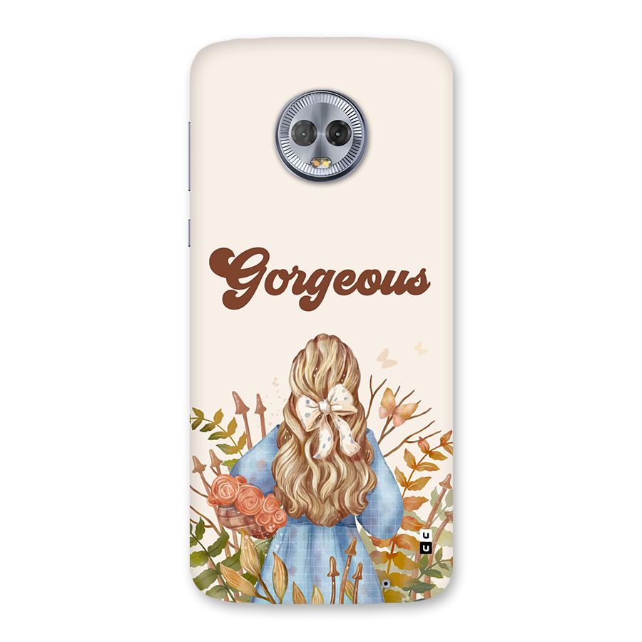 Gorgeous Girl Back Case for Moto G6 Plus