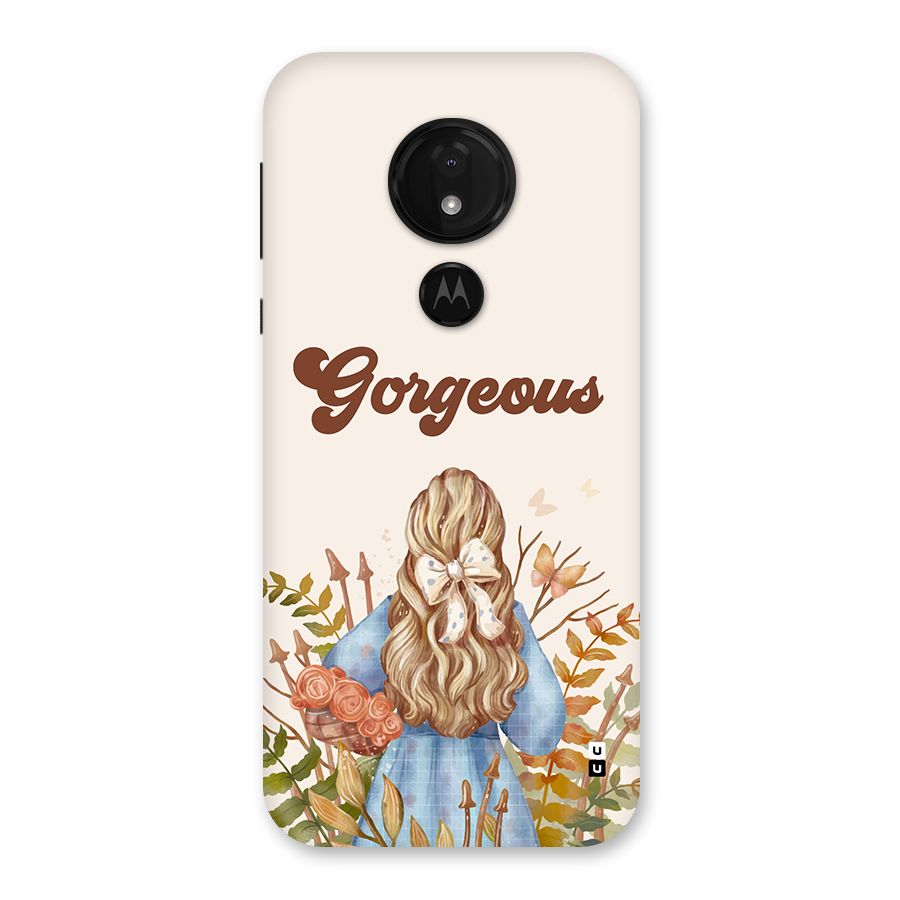 Gorgeous Girl Back Case for Moto G7 Power
