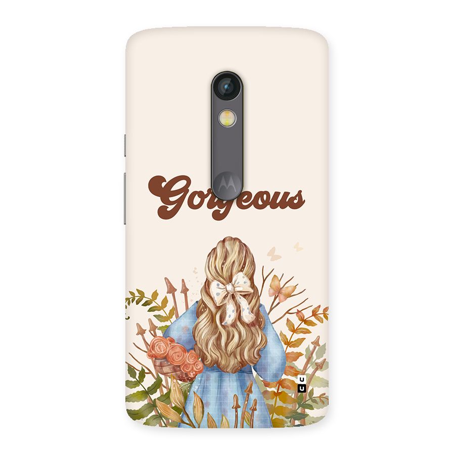 Gorgeous Girl Back Case for Moto X Play