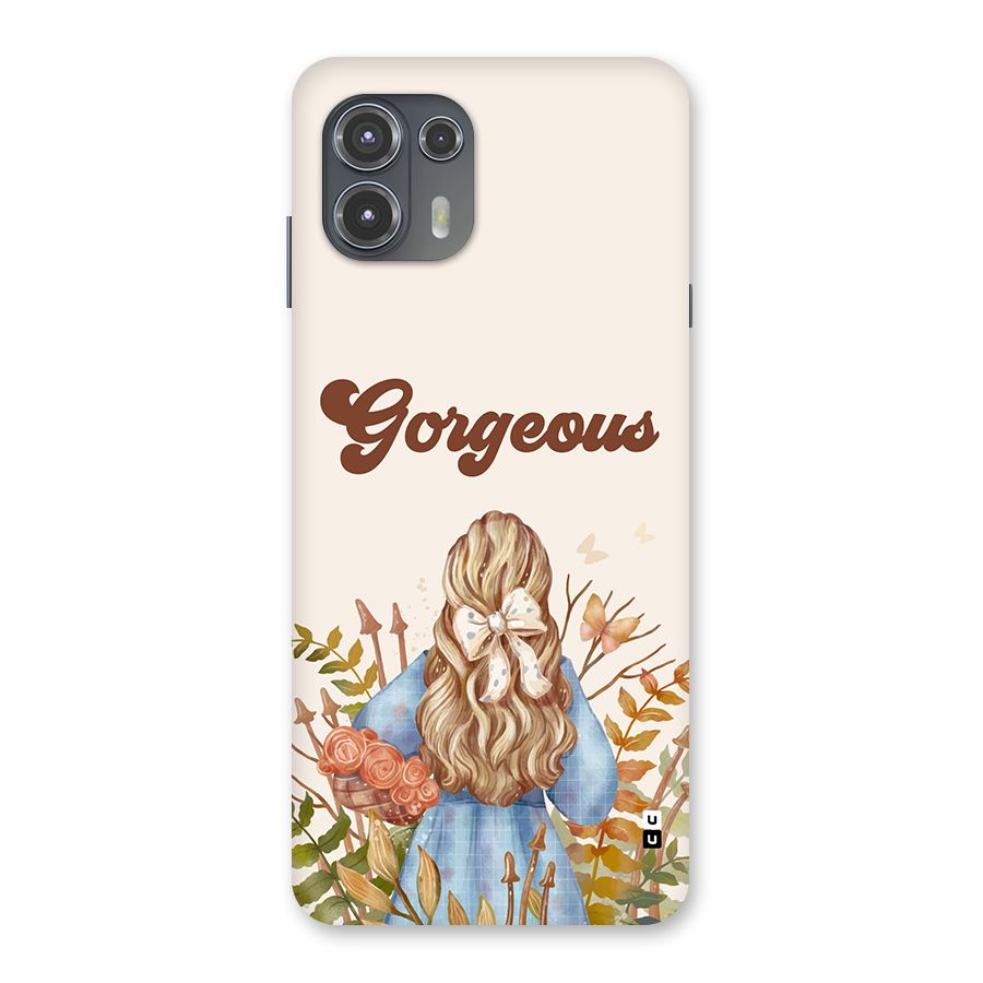 Gorgeous Girl Back Case for Motorola Edge 20 Fusion