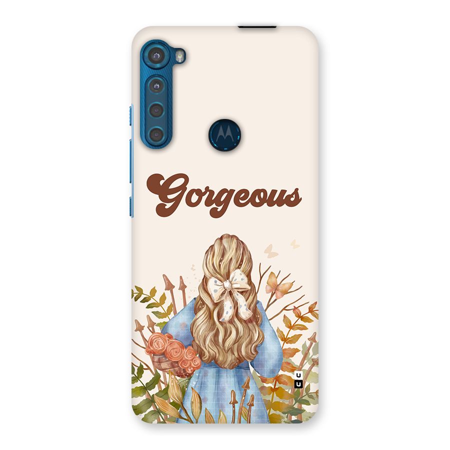 Gorgeous Girl Back Case for Motorola One Fusion Plus