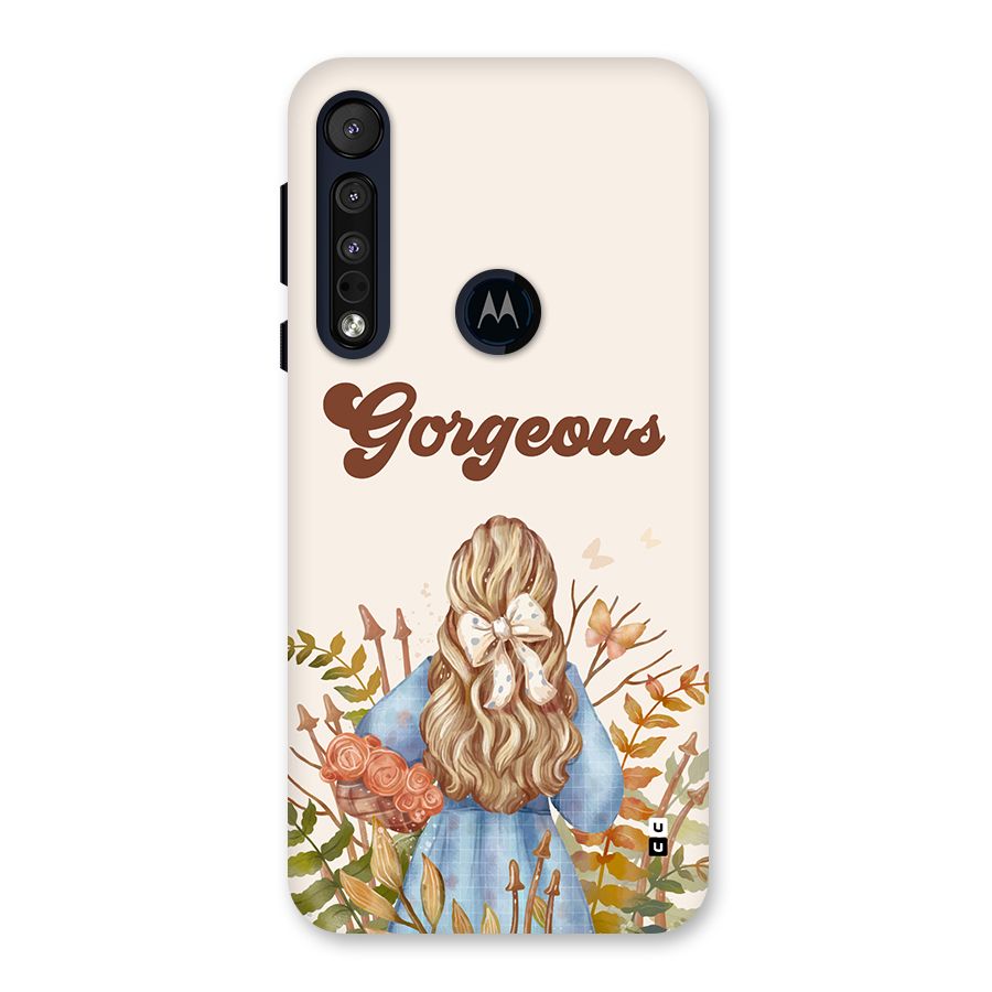 Gorgeous Girl Back Case for Motorola One Macro