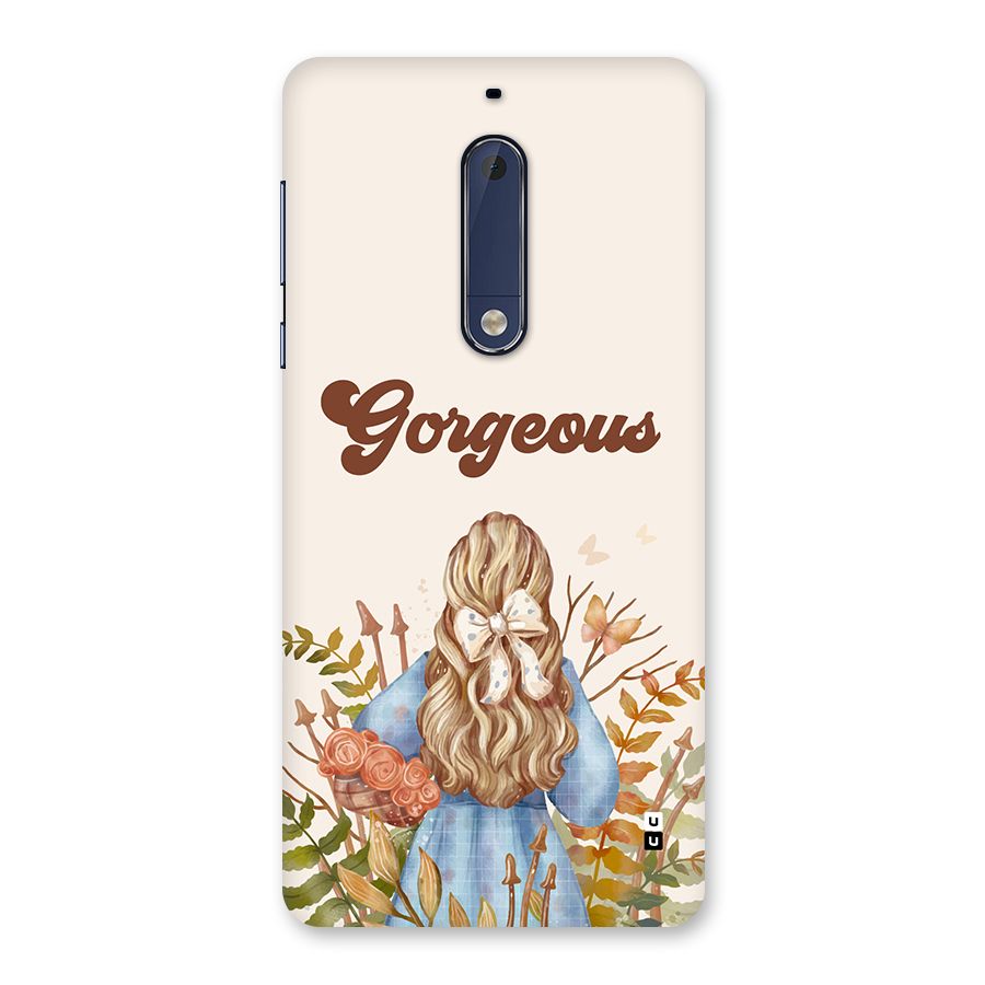Gorgeous Girl Back Case for Nokia 5
