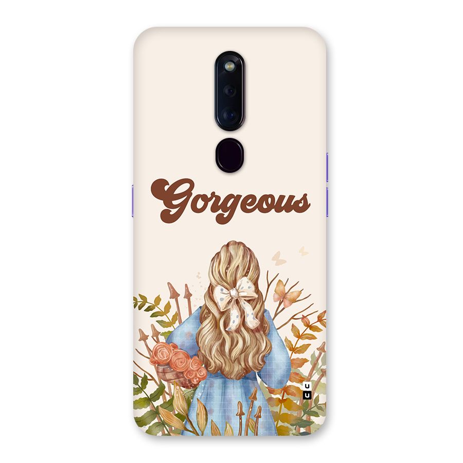 Gorgeous Girl Back Case for Oppo F11 Pro