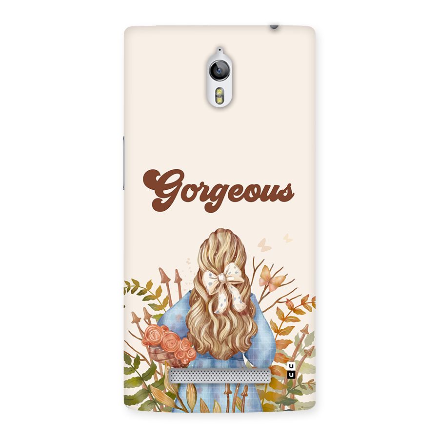 Gorgeous Girl Back Case for Oppo Find 7